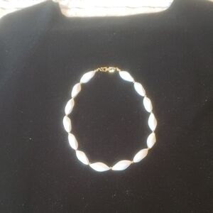 Napier Gold and White Women's 19" Necklace, Lucite